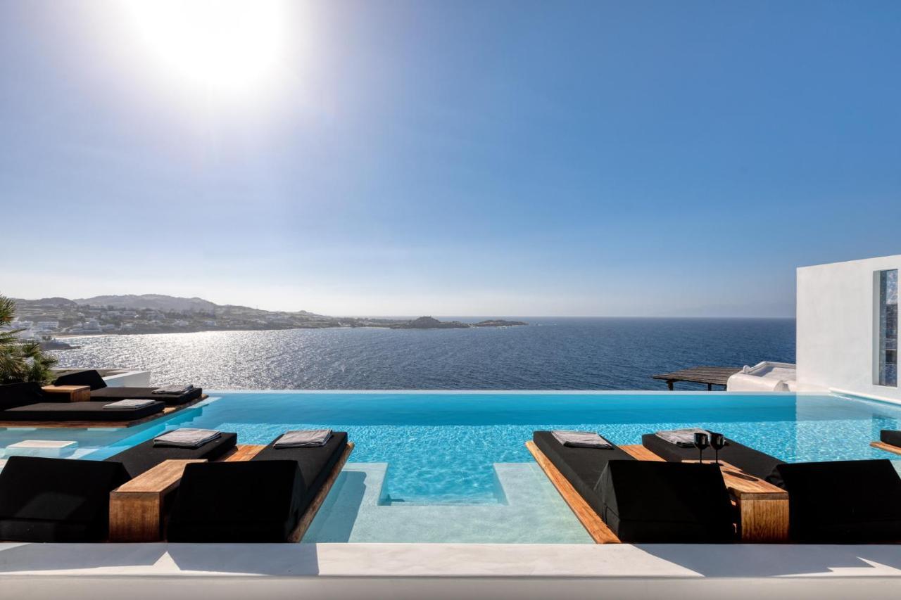 Psarou Black Villa 2 Bagian luar foto