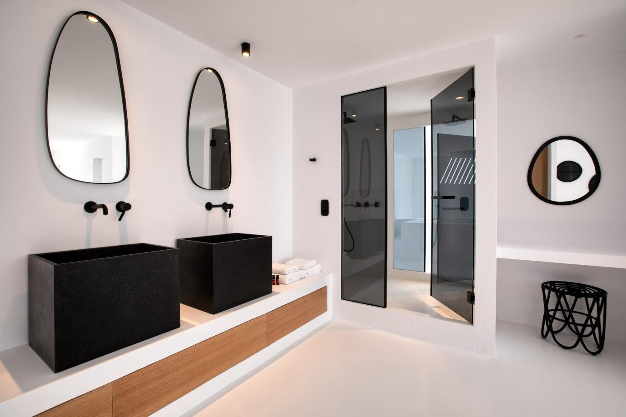 Psarou Black Villa 2 Bagian luar foto