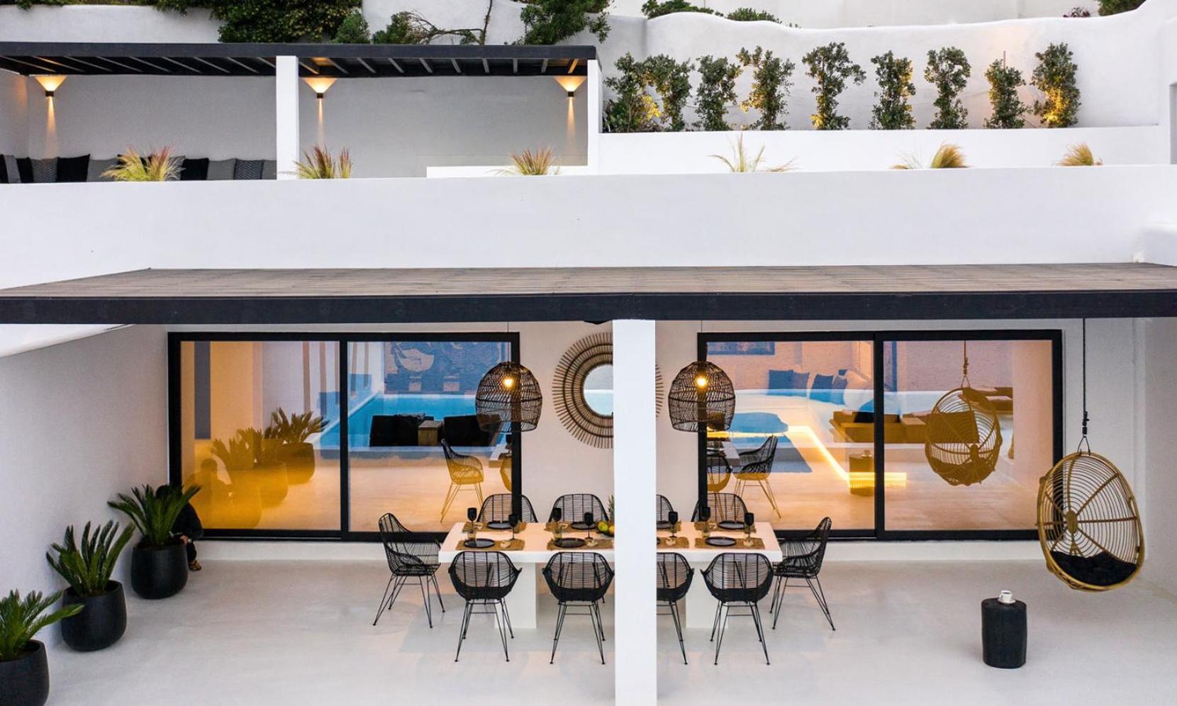 Psarou Black Villa 2 Bagian luar foto