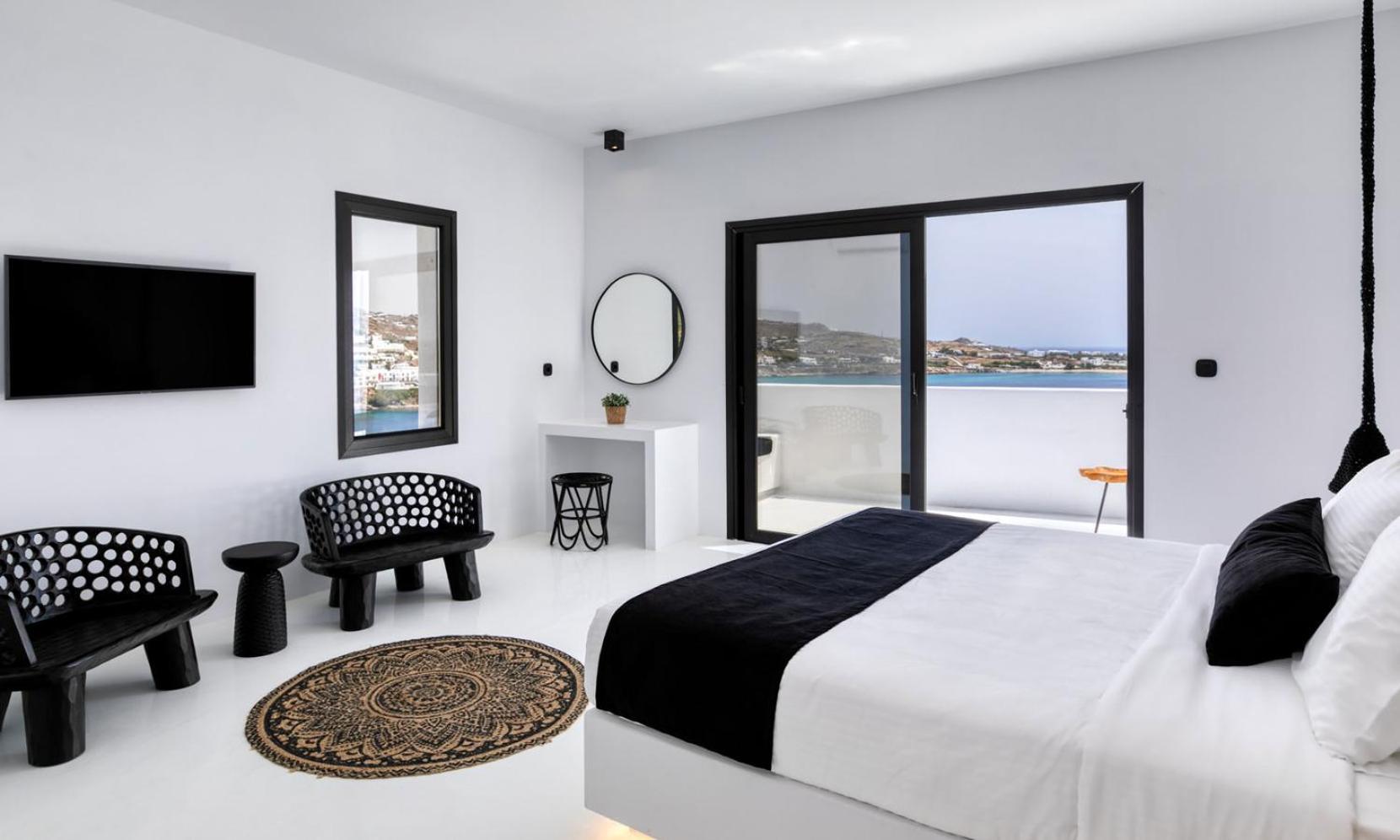 Psarou Black Villa 2 Bagian luar foto