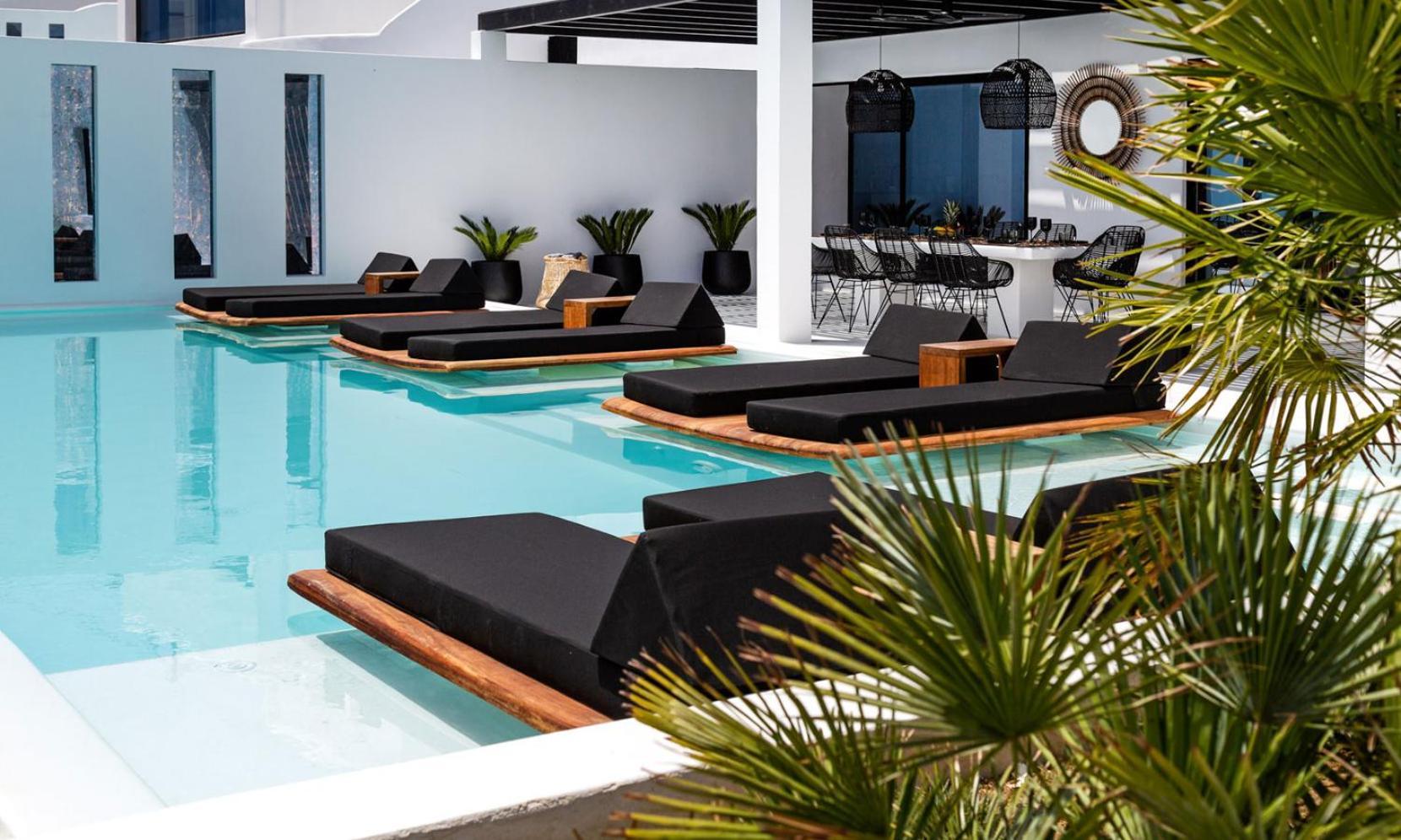 Psarou Black Villa 2 Bagian luar foto