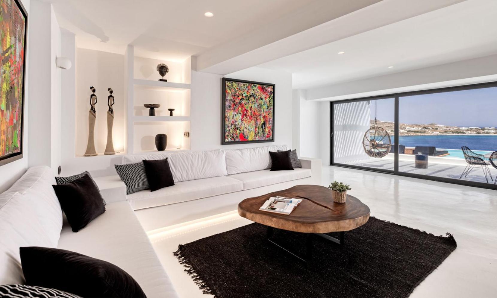Psarou Black Villa 2 Bagian luar foto
